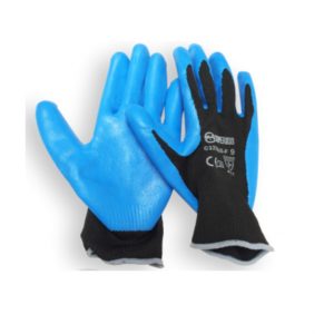 Guante Nylon con capa Nitrilo azul