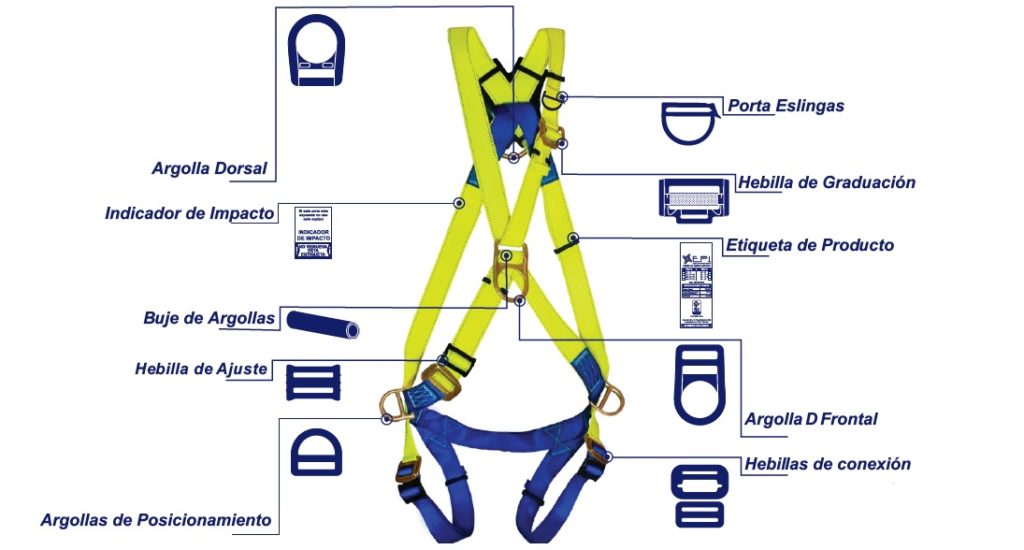 Partes del cinturon de seguridad