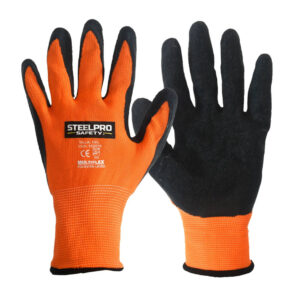guante poliester latex steelpro