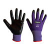 guante poliester nitrilo purpura