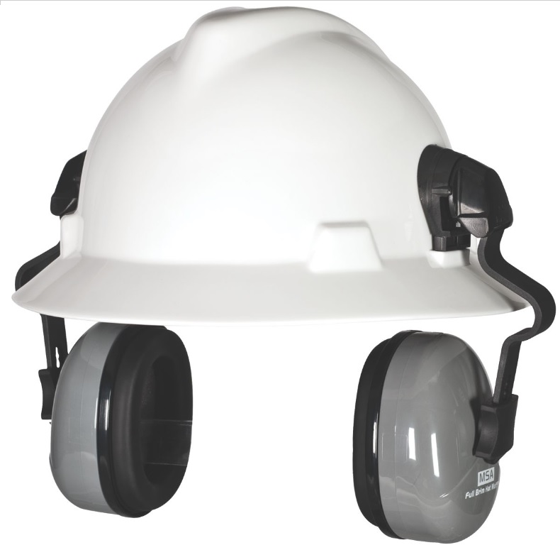 Casco protector con visera y auriculares oleomac